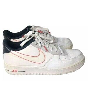 Nike Air Force 1 Low GS SCRIPT Swoosh Youth’s Size 7Y Shoes ~CK9707-100